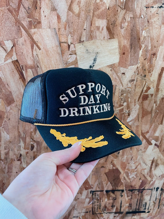 Support Day Drinking Black/Yellow w/ Design