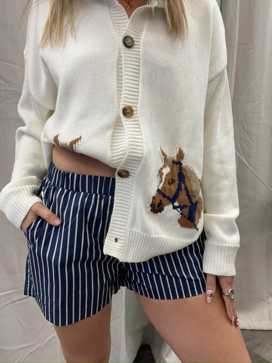 Navy Sarah Shorts