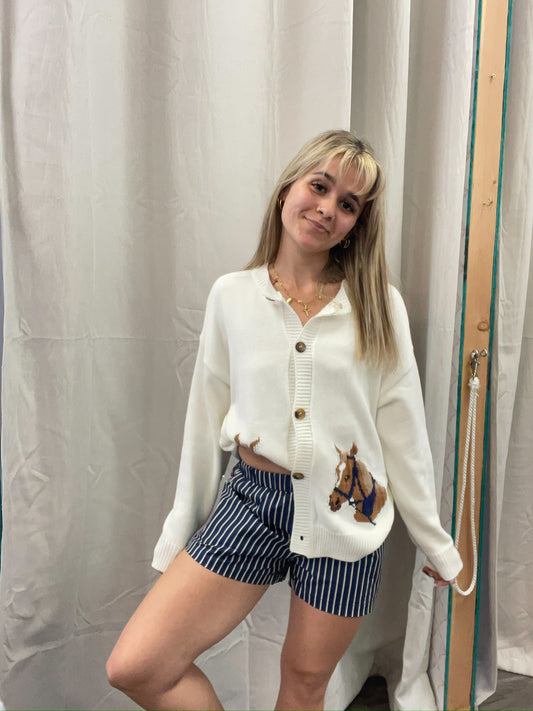 Navy Sarah Shorts
