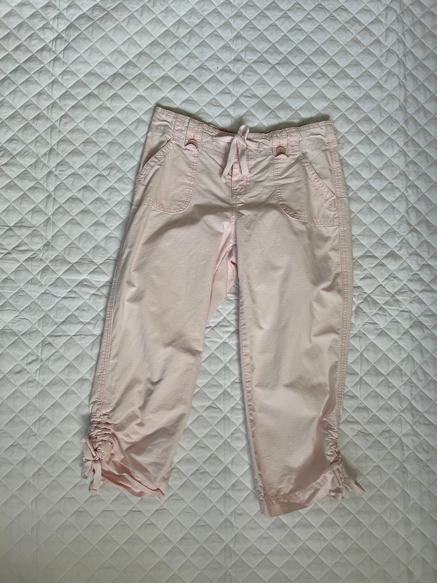 LL Pink Cargo Capris