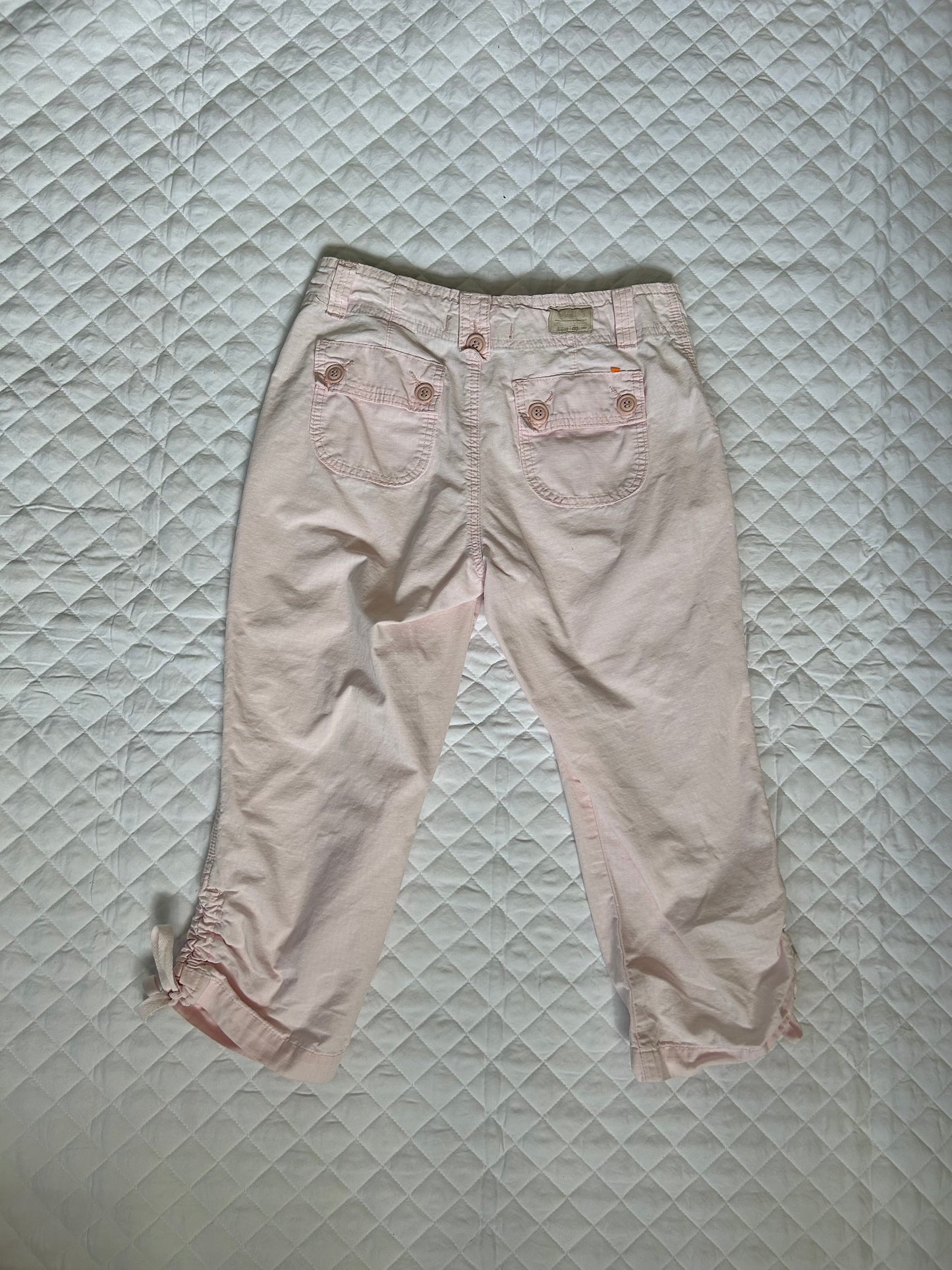 LL Pink Cargo Capris