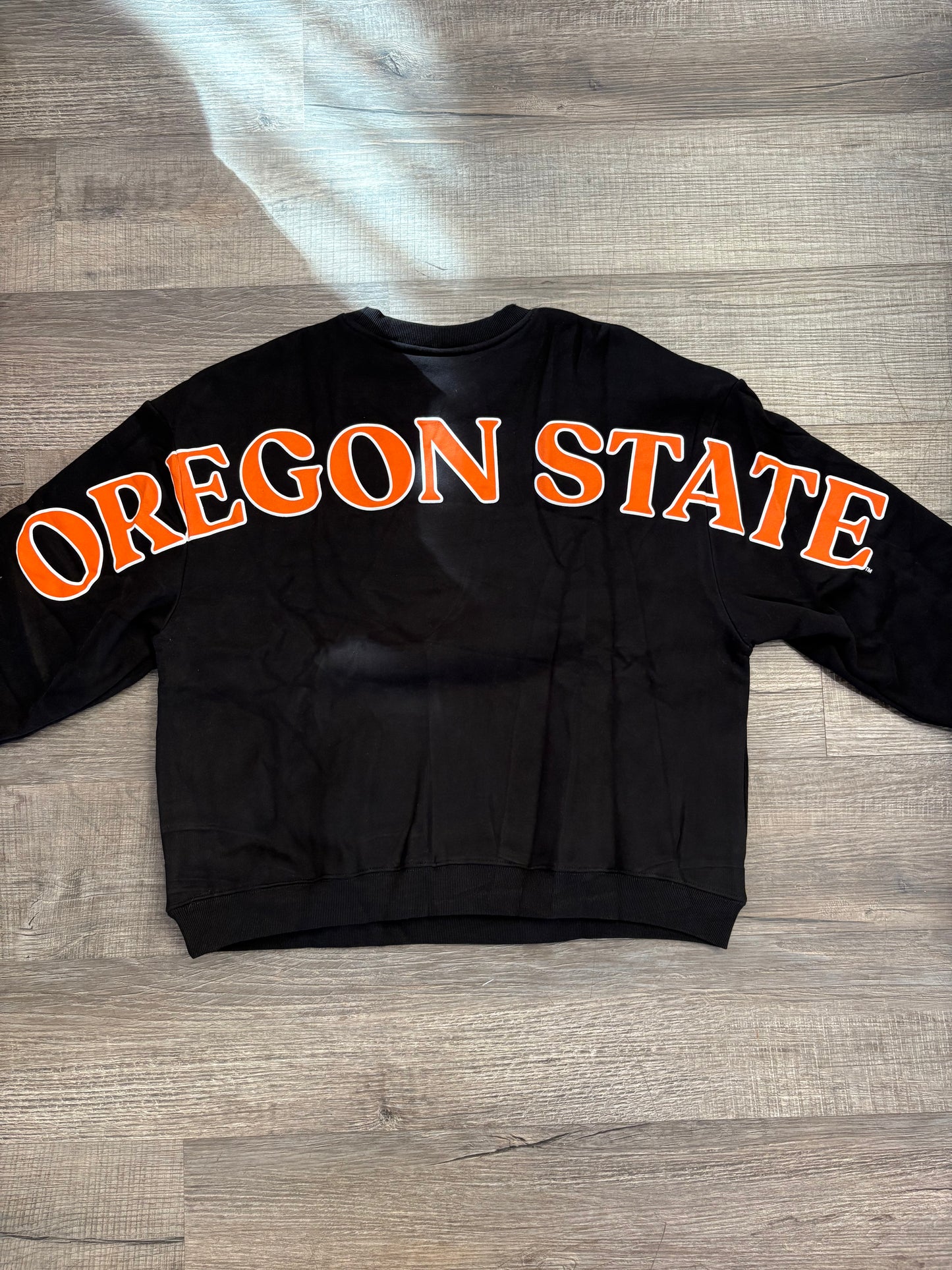 OSU Oversized Black Crewneck