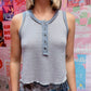 Knit Contrast Tank