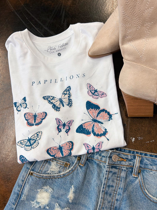 Papillions Butterfly T-shirt