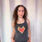 The Laundry Room Burn Heart Rib Tank