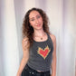 The Laundry Room Burn Heart Rib Tank