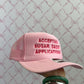 Accepting sugar daddy Baby Pink Trucker Hat