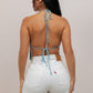 Mermaid Open Back Halter Top
