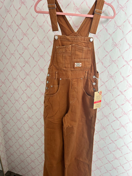 Brown Cargo Overalls