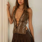Ravine Leather Halter Corset