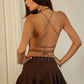 Ravine Leather Halter Corset