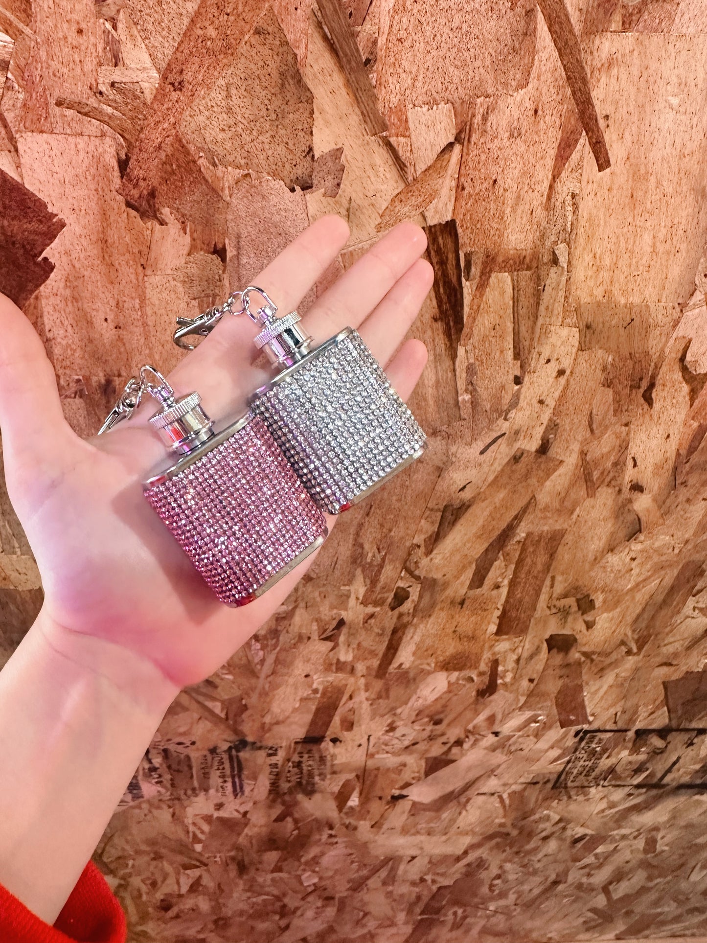 Mini Bling Keychain Flask