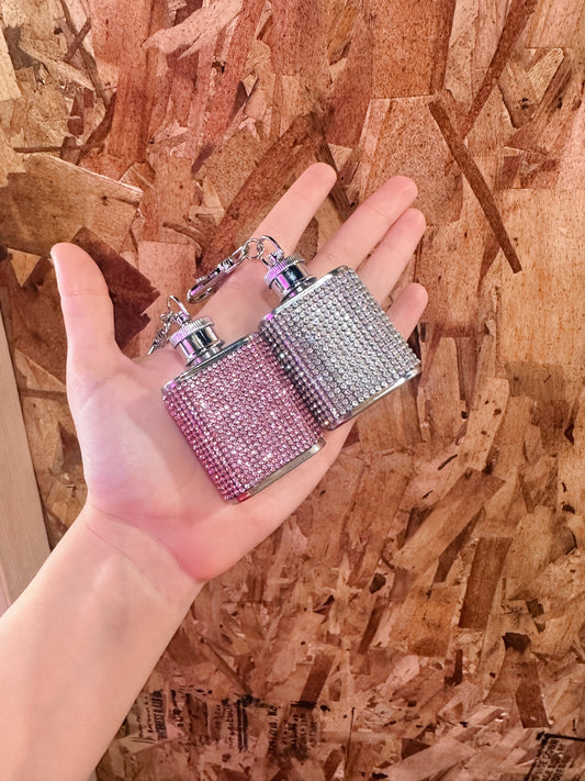 Mini Bling Keychain Flask