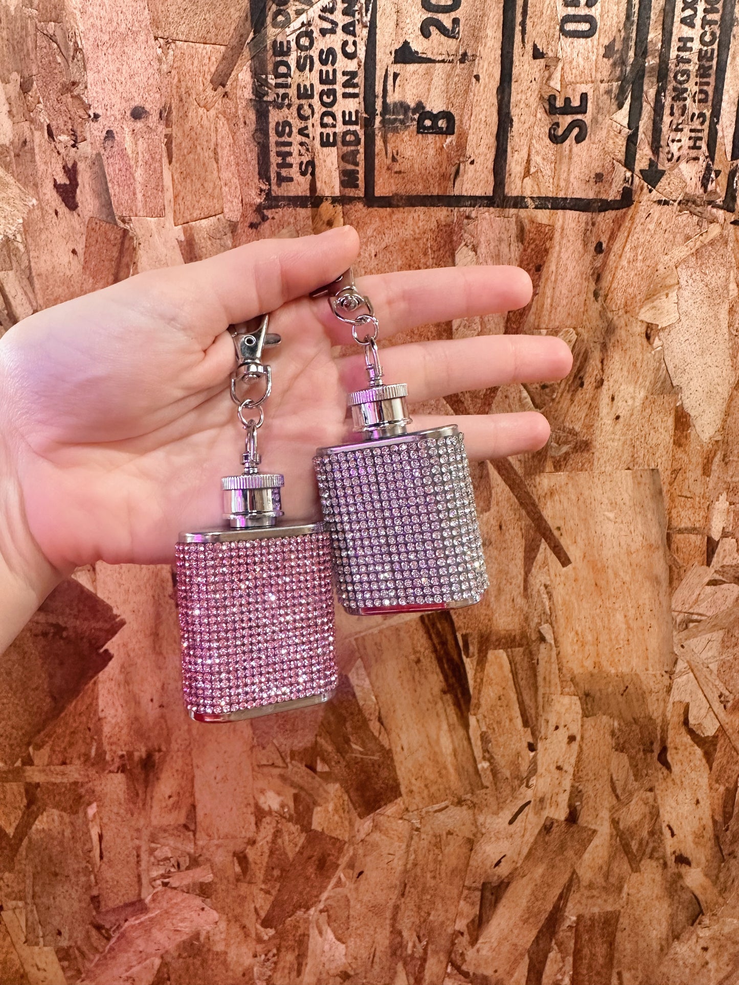 Mini Bling Keychain Flask