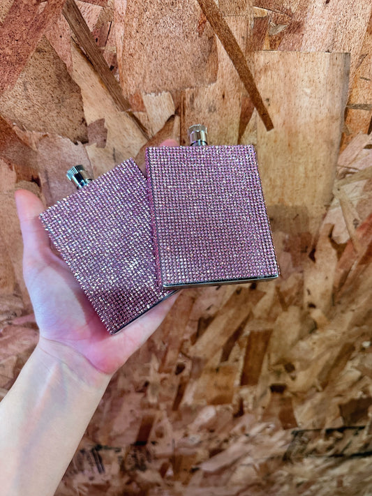 Rectangle Bling Flask