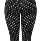 Polka Dot mid-waisted basic capri leggings