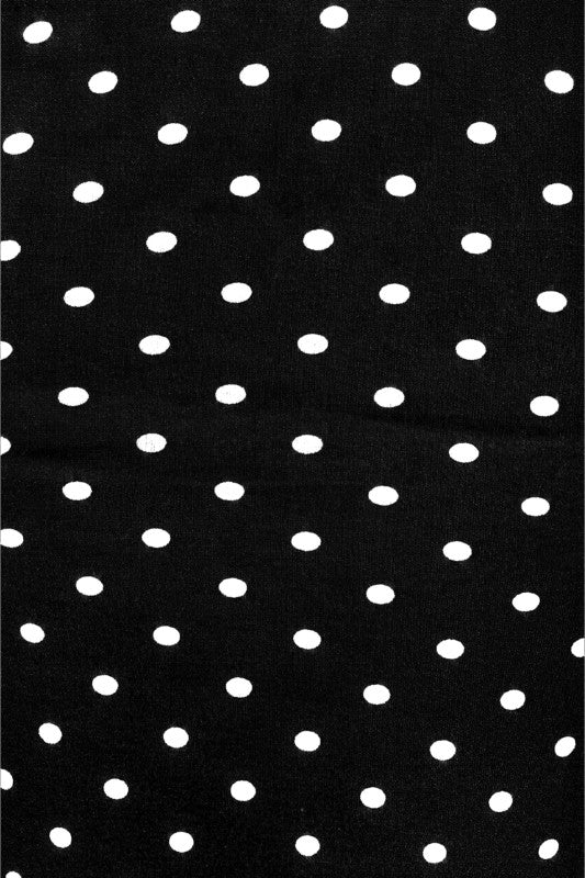Polka Dot mid-waisted basic capri leggings