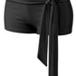 Low Waisted Side Tie Micro Shorts
