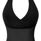 Halter V-neck Open Back