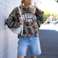 Camo Distressed Beavs Hoodie