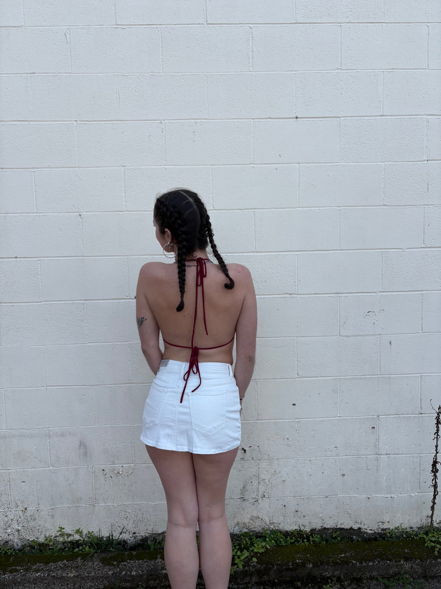 Going Out Cowl Neck Open Back Top