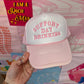 Support Day Drinking Trucker Hat: Baby Pink/Pink