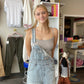 Light Denim Short Overalls