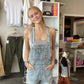 Light Denim Short Overalls