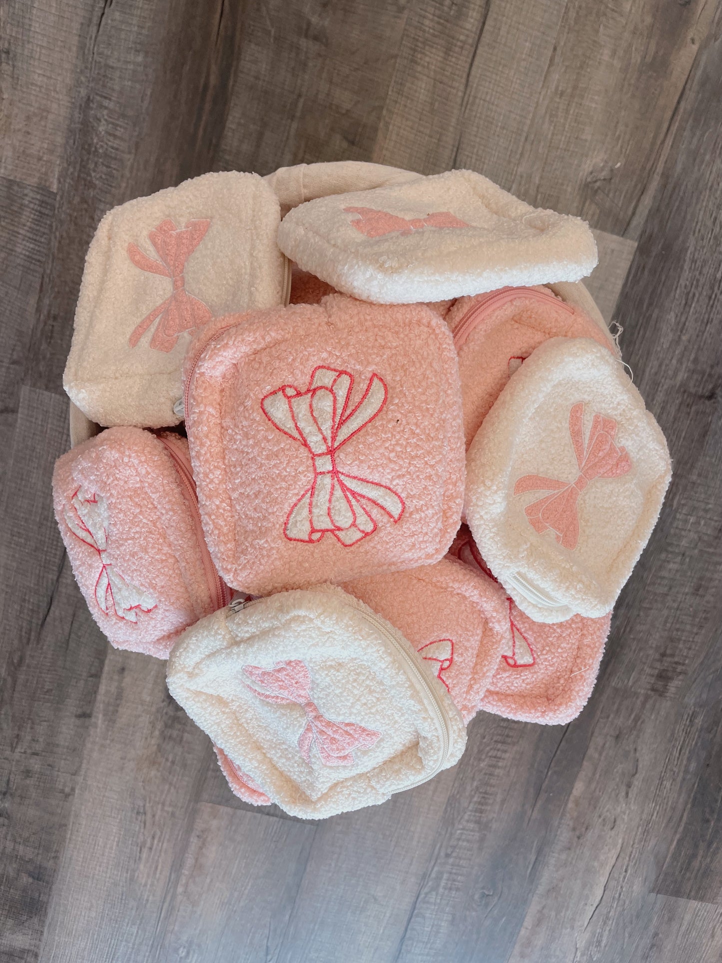 Square Bow Makeup Bag
