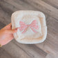 Square Bow Makeup Bag