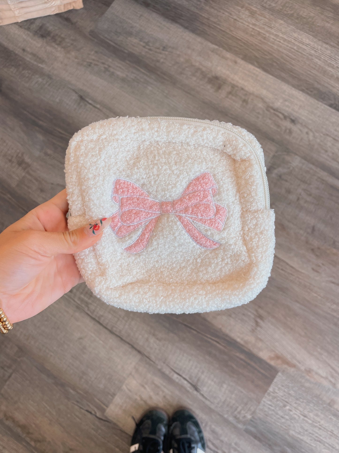 Square Bow Makeup Bag