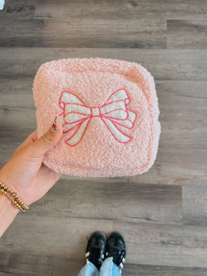 Square Bow Makeup Bag