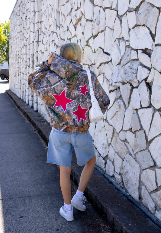 Pink Star Camo Hoodie