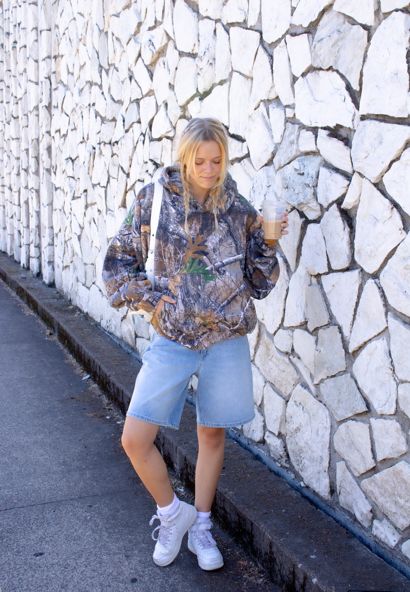 Pink Star Camo Hoodie