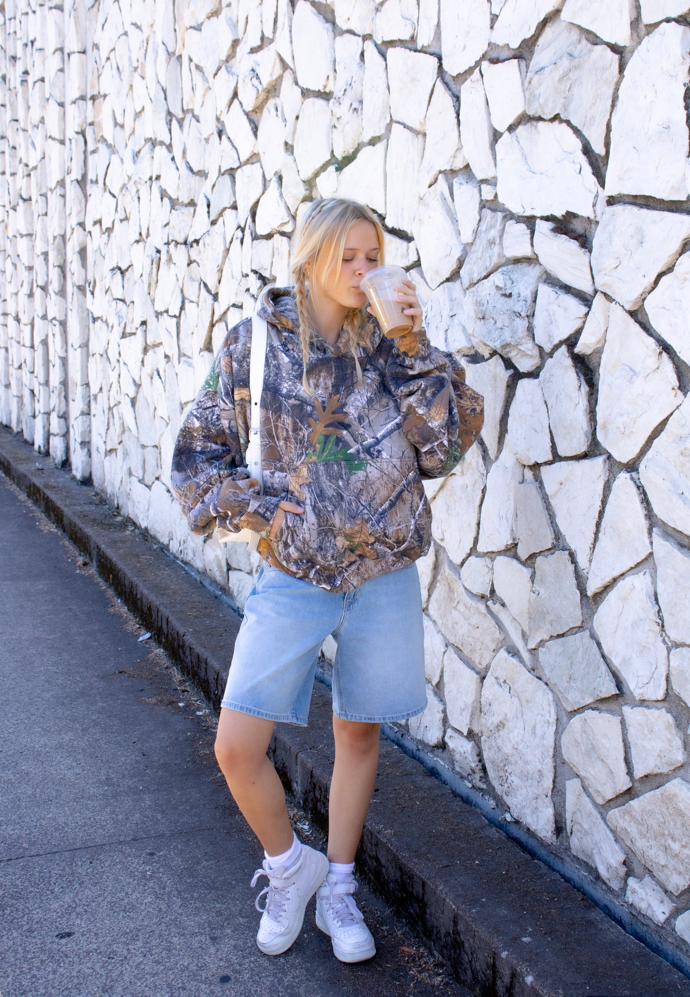 Pink Star Camo Hoodie