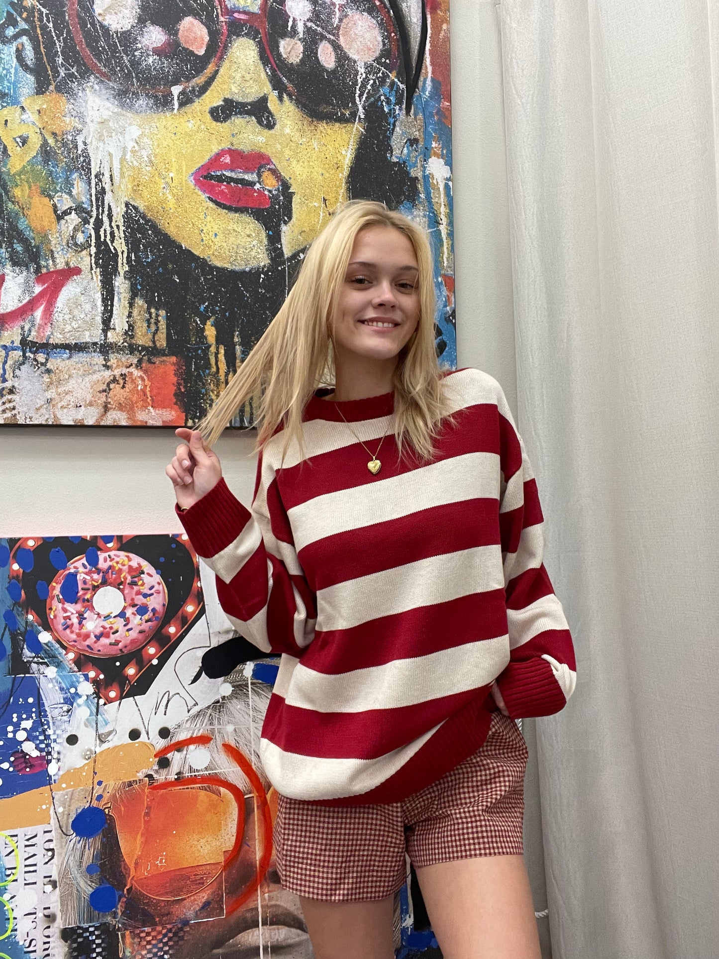 Striped Oversized Sweater