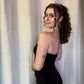 Everyday Strapless Black Mini Dress
