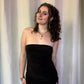 Everyday Strapless Black Mini Dress