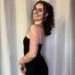 Everyday Strapless Black Mini Dress