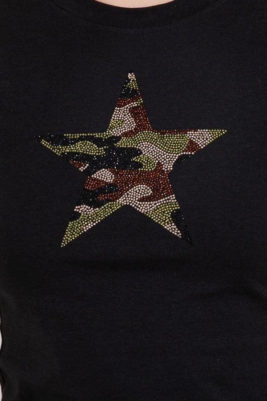 Camouflage Studs baby Tee
