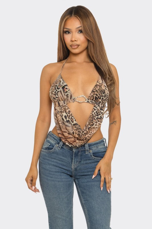 Animal Print Top