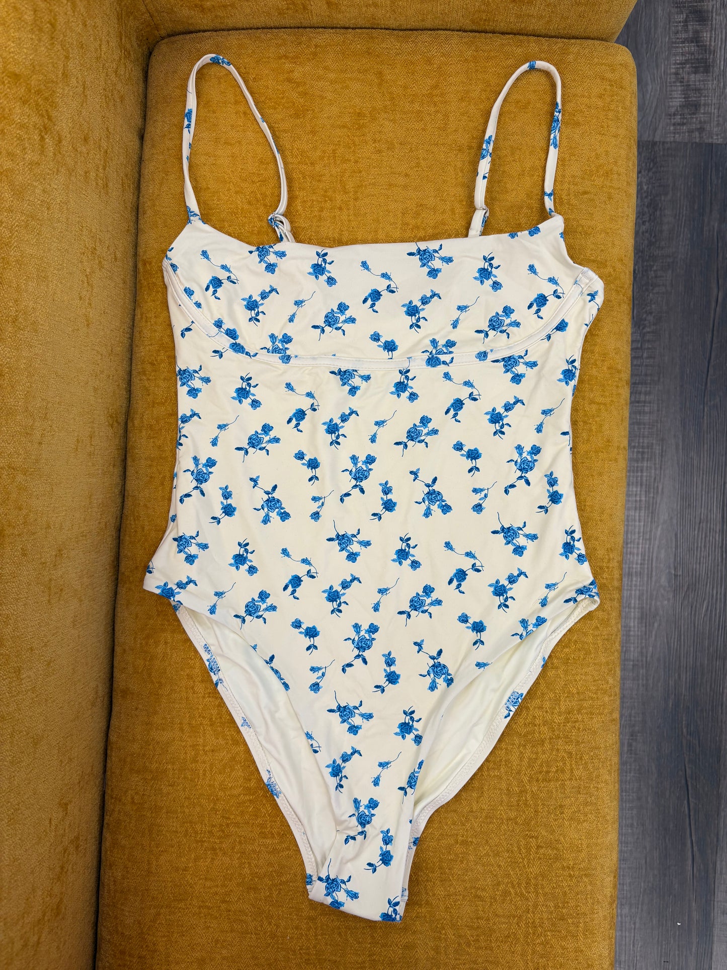 Blue Rose One-Piece Swimsuit