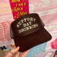 Support Day Drinking Trucker Hat: Brown/Tan
