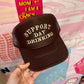 Support Day Drinking Trucker Hat: Brown/Tan