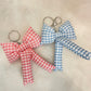 Gingham Bow Keychain