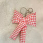 Gingham Bow Keychain