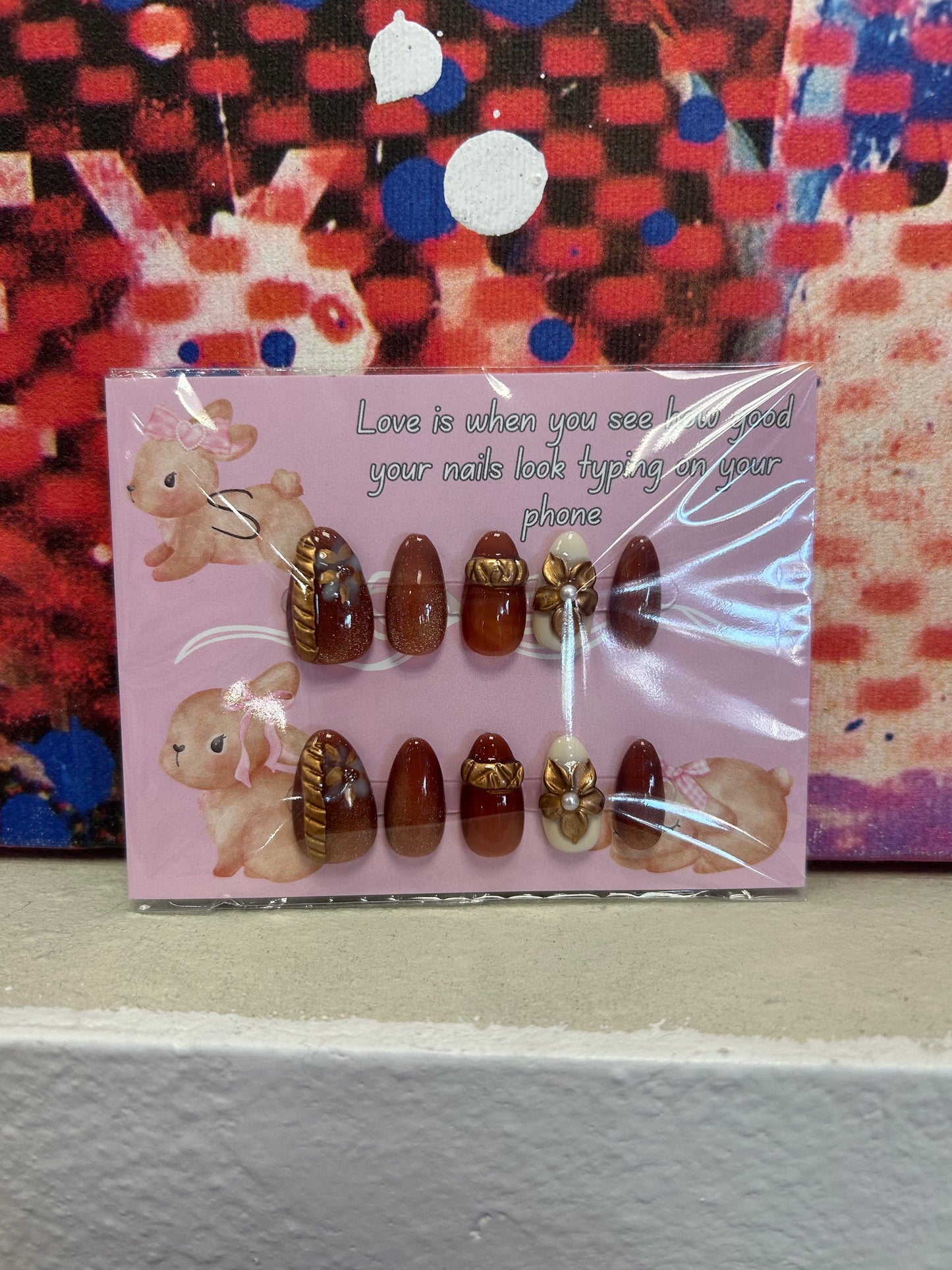 autumn bronze nails