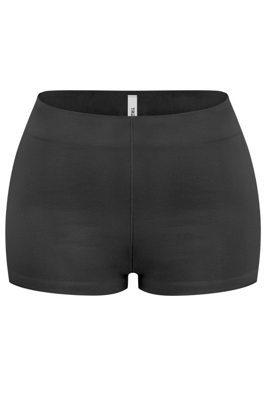 Black High Waisted Micro Shorts