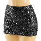 Low Waisted Sequin Micro Mini Skirt