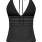 Sleeveless Halter Asymmetrical Top